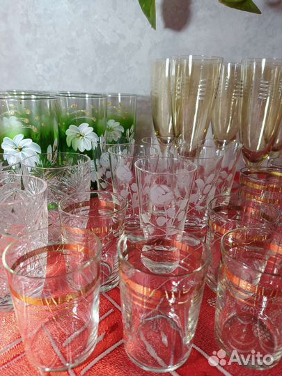 Стопки, фужеры СССР. Винтаж.Стекло
