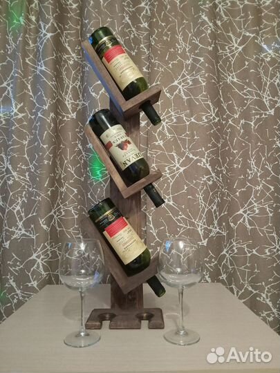 Полка настенная для вина