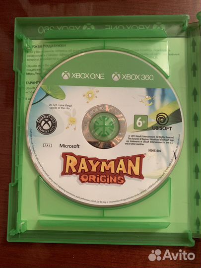 Игра/диск Rayman Origins на Xbox 360/One