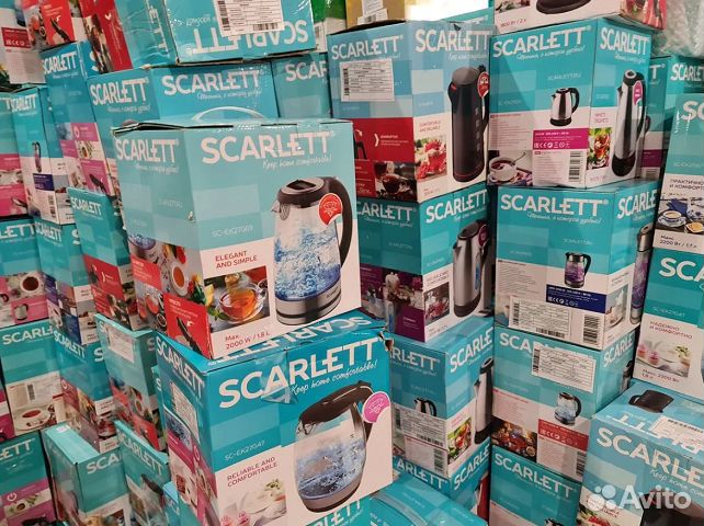 Лот электрических чайников Scarlett более 2300 шт