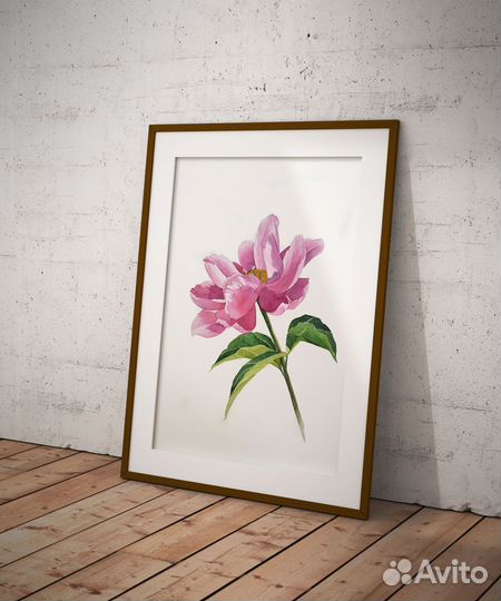 Цветы Акварель 20 х 30 см