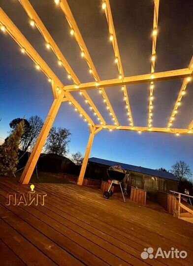 Гирлянда с защитой от влаги