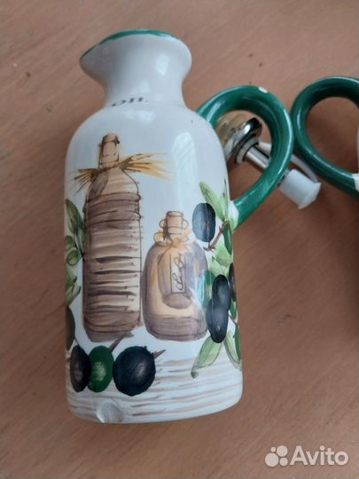 Керамический набор под масло и уксуса для салатов