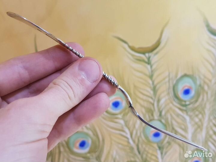 Серебряная вилка 1846 год 84 проба Неувонен Матиас