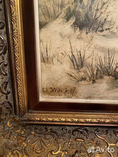 Картина Эдуарда Хайна конец 19 века