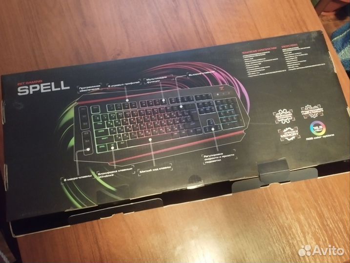 Игровая мембранная клавиатура zet gaming spell rgb