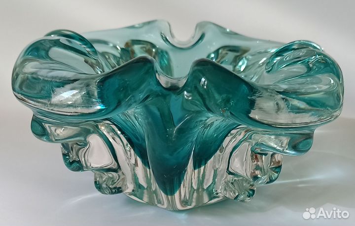 Хрустальная пепельница большая