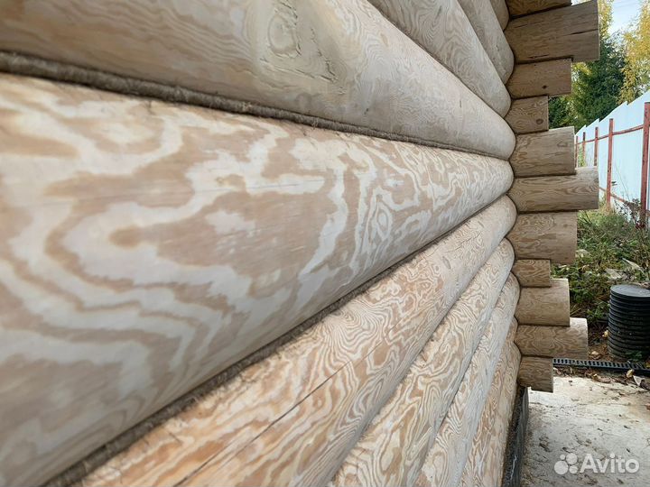 Теплый шов Шлифовка Покраска срубов