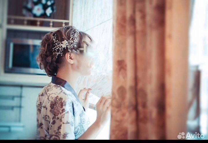 Халат женский шелковый