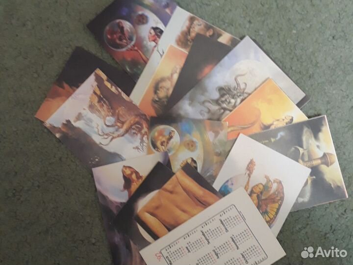 Карманные календарики 35 шт