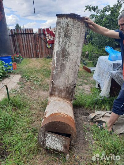 Печка для бани с баком бу