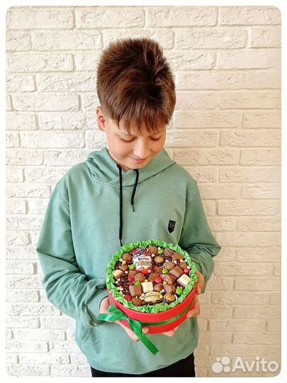 Сладкий букет из конфет