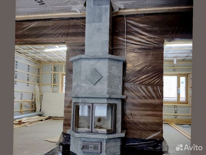 Печь камин талькомагнезит