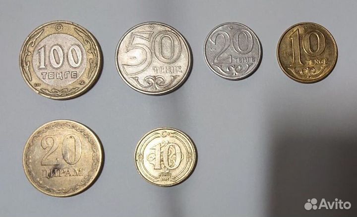 Монеты разных стран Казахстан Турция Армения