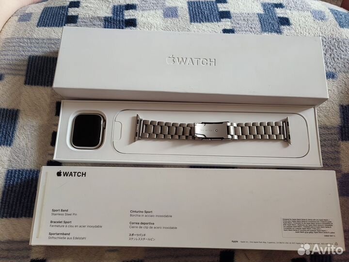 Часы apple watch 8/41mm starlight aluminum case