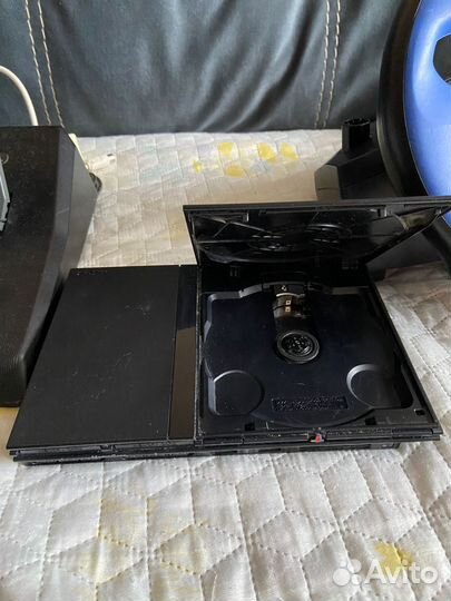 PlayStation 2 + Руль С Педалями На Запчасти