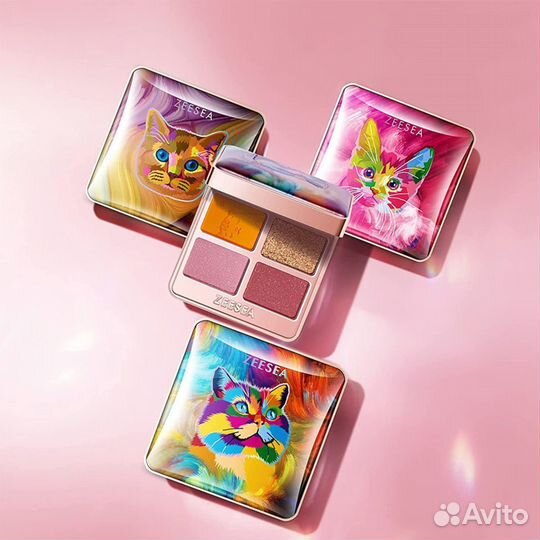 ZeeSea Тени для век Tipsy Kitty Eyeshadow Quad
