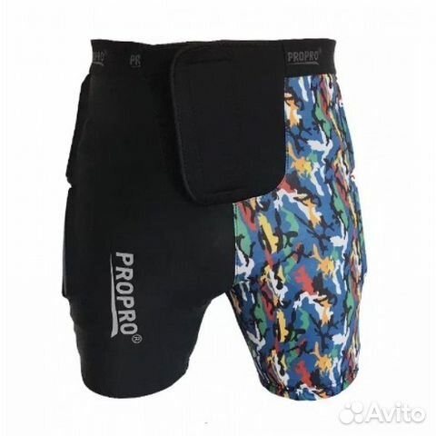 Шорты защитные ProPro SP-015 black/camo