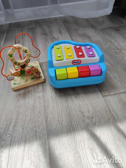 Пианино ксилофон little tikes игрушки детские