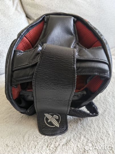 Боксерский шлем hayabusa T3 черно-красный