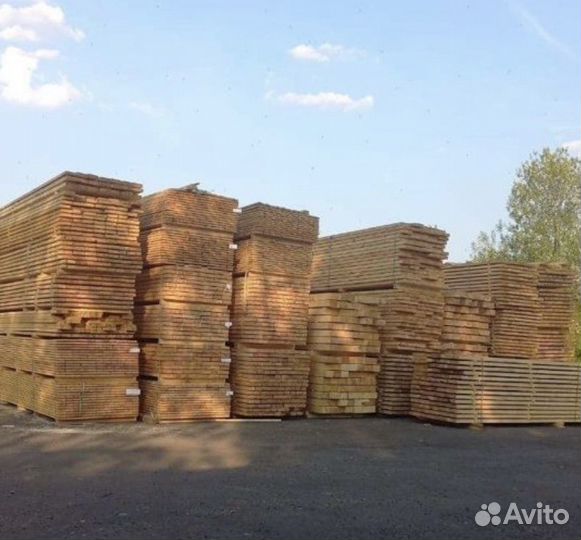 Доска обрезная 40х150х6000