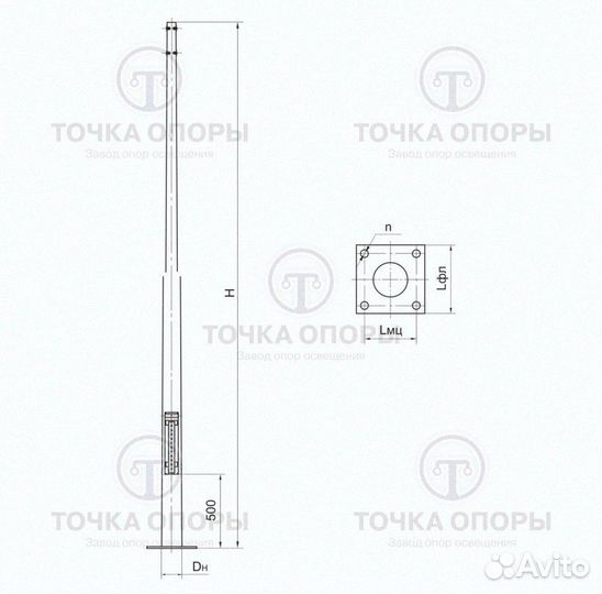 Опора коническая нфк-5,0-02 оптом в наличии