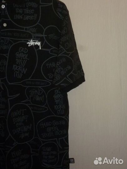 Поло Stussy Vintage 2000s Y2k Overprint