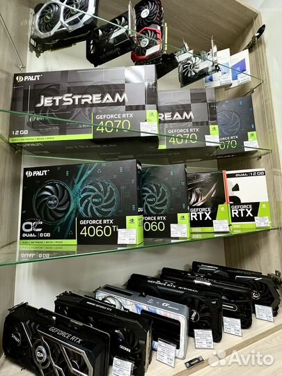 Различные видеокарты с гарантией / Магазин