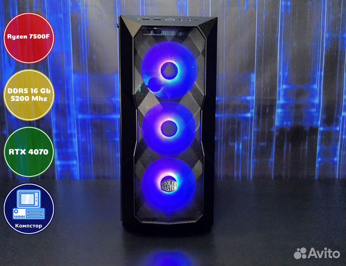 Системник игровой AMD7500F-RTX4070-16DDR5-GXL0-B650
