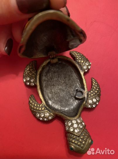 Шкатулка для кольца черепаха