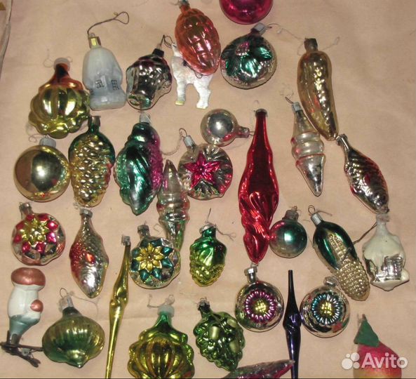 Старинные новогодние игрушки