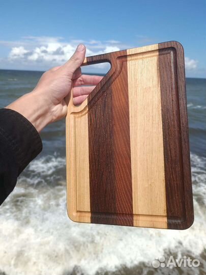 Доска разделочная двухсторонняя с Желобком дерево