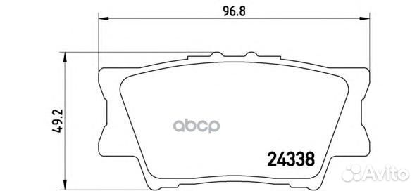 Колодки тормозные дисковые зад P83089 Brembo