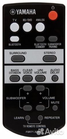 Пульт аналог Yamaha FSR71 ZK72120 для саундбара