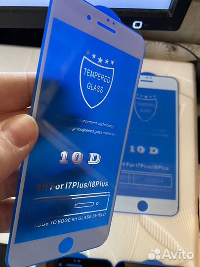 Защитное стекло 10D iPhone 7/8 plus