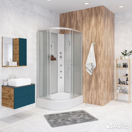 Душ.каб. NG-33094-14rbkg (1000х900х2000) средний