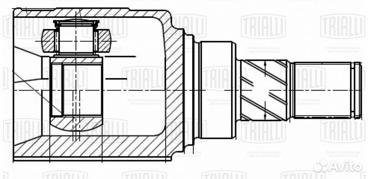 ШРУС Lifan Solano (10) 1.6i (внутр. лев.) trialli