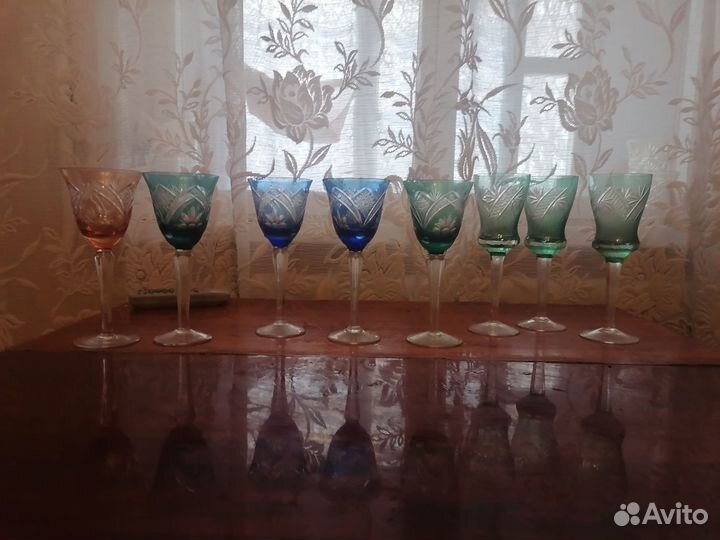 Хрустальные фужеры гдр