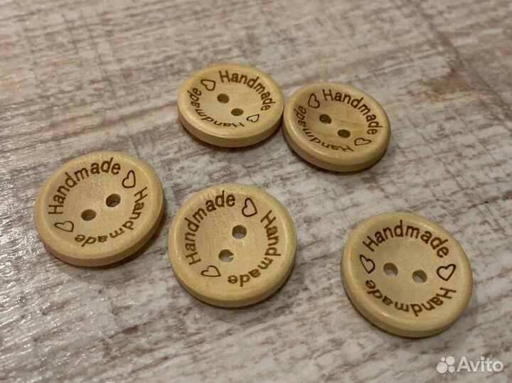 Пуговицы деревянные Handmade