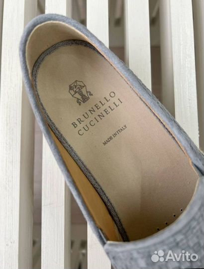 Лоферы мужские Brunello Cucinelli, замшевые