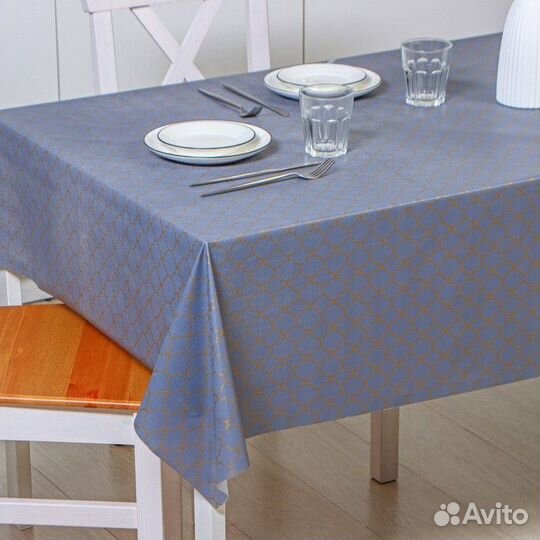 Клеёнка столовая на тканевой основе Доляна «Орнаме