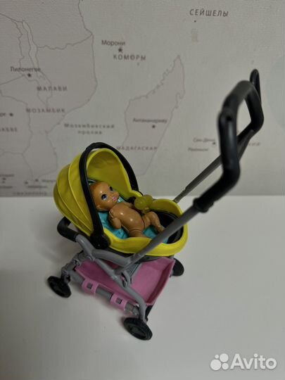 Набор Barbie коляска и ребенок Mattel