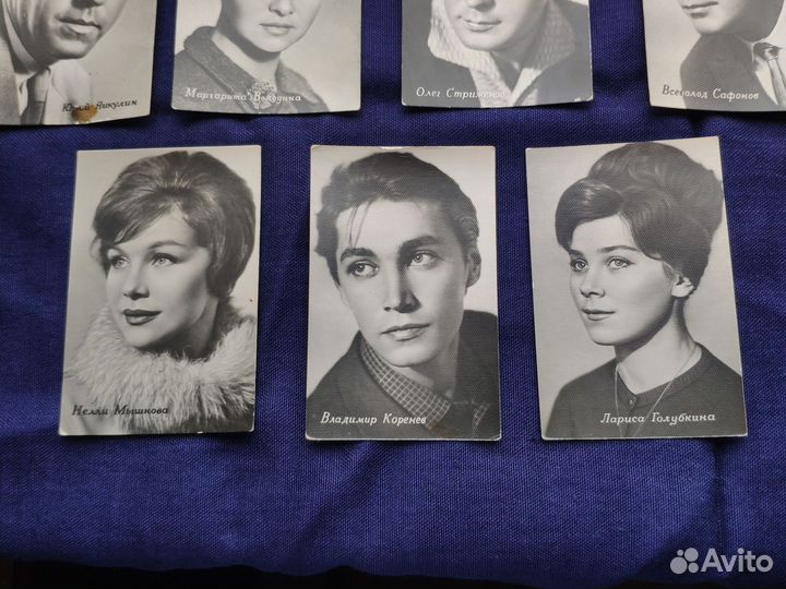 Карточки с советскими актерами