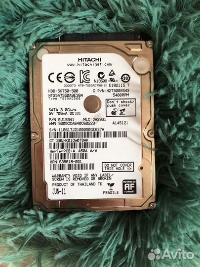 Жесткий диск 2.5 на 500гб