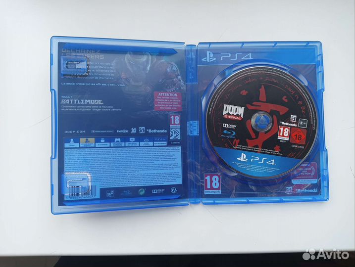 Диск на ps4 doom eternal