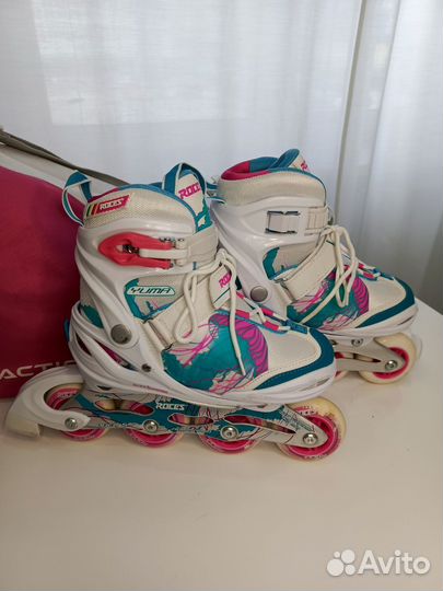 Ролики детские с экипировкой и сумкой, р. 30-35