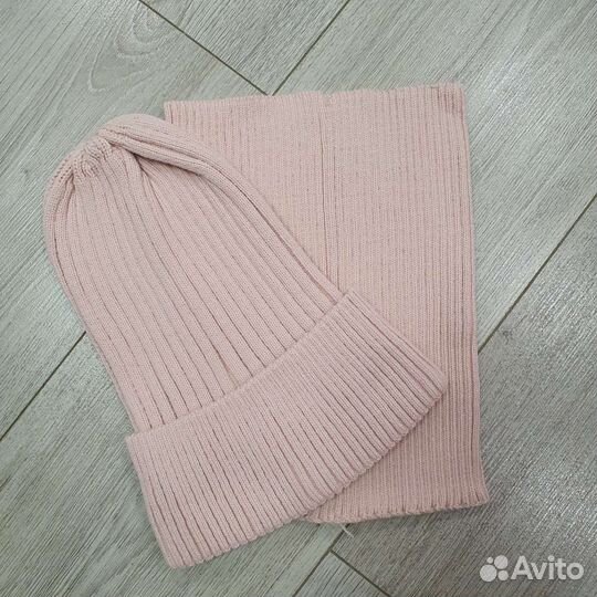 Комплект шапка и снуд для девочки