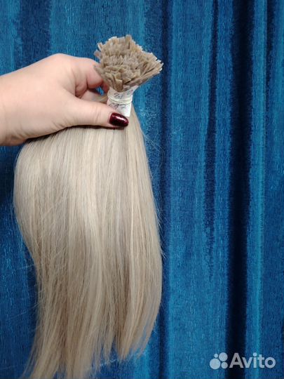 Волосы для наращивания блонд бу