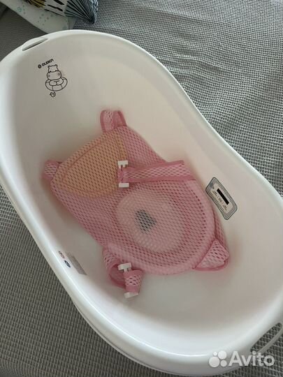 Ванночка для купания с гамаком и горкой в подарок