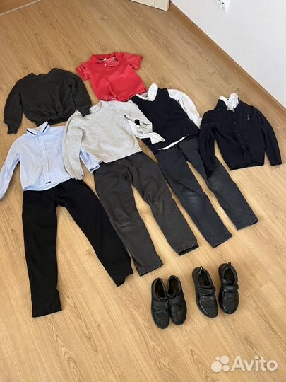 Пакет вещей для мальчика школьника 134 с обувью